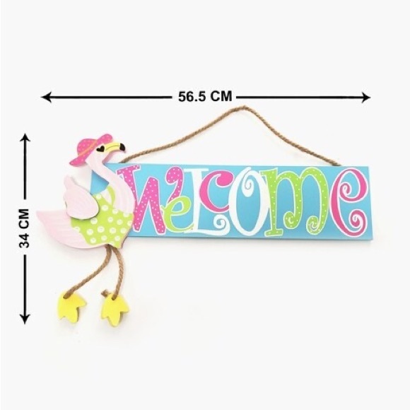 Welcome Wooden Wall Decor Plaque + 1 Hand Towel - Picture 7 of 10